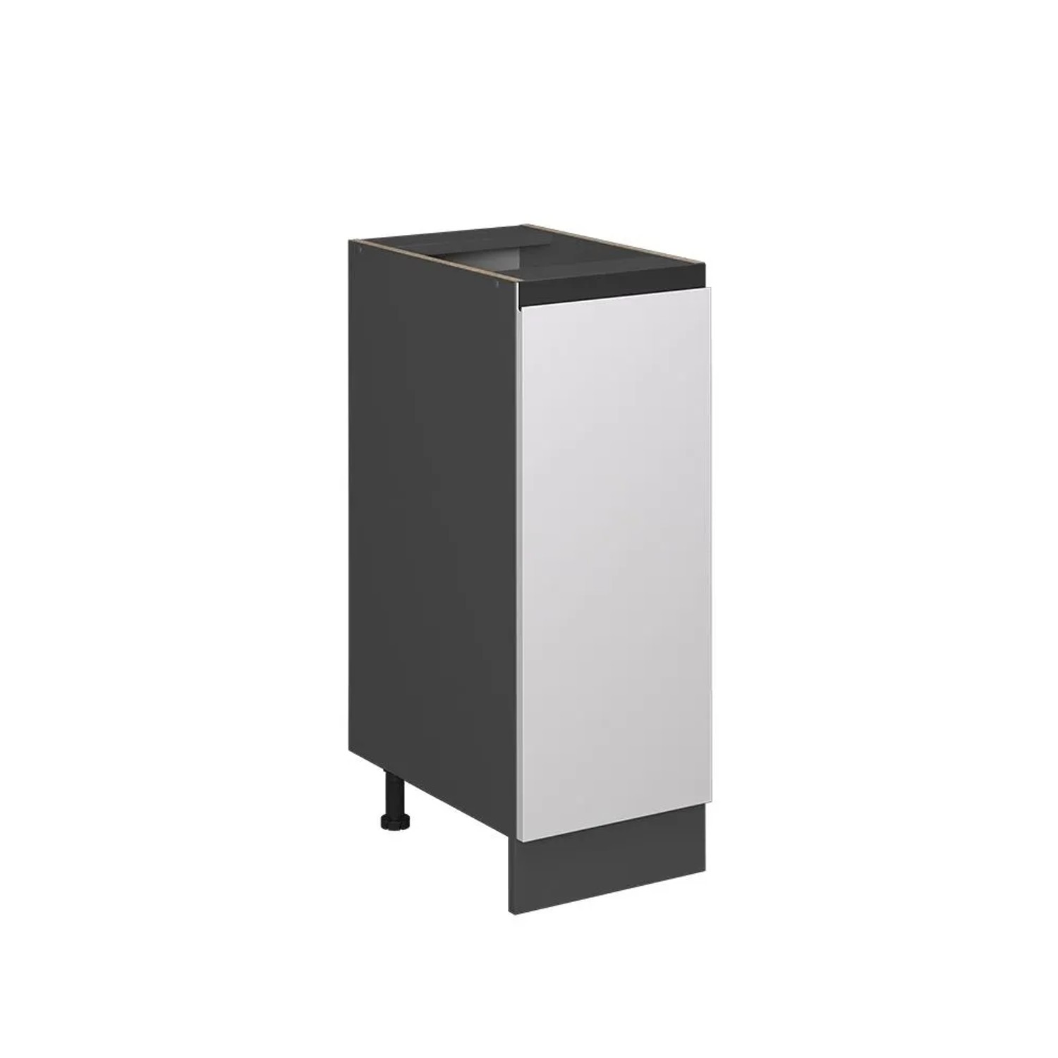 Vicco Apothekerschrank R-Line Weiß Anthrazit 30 cm J-Shape ohne Arbeitsplatte