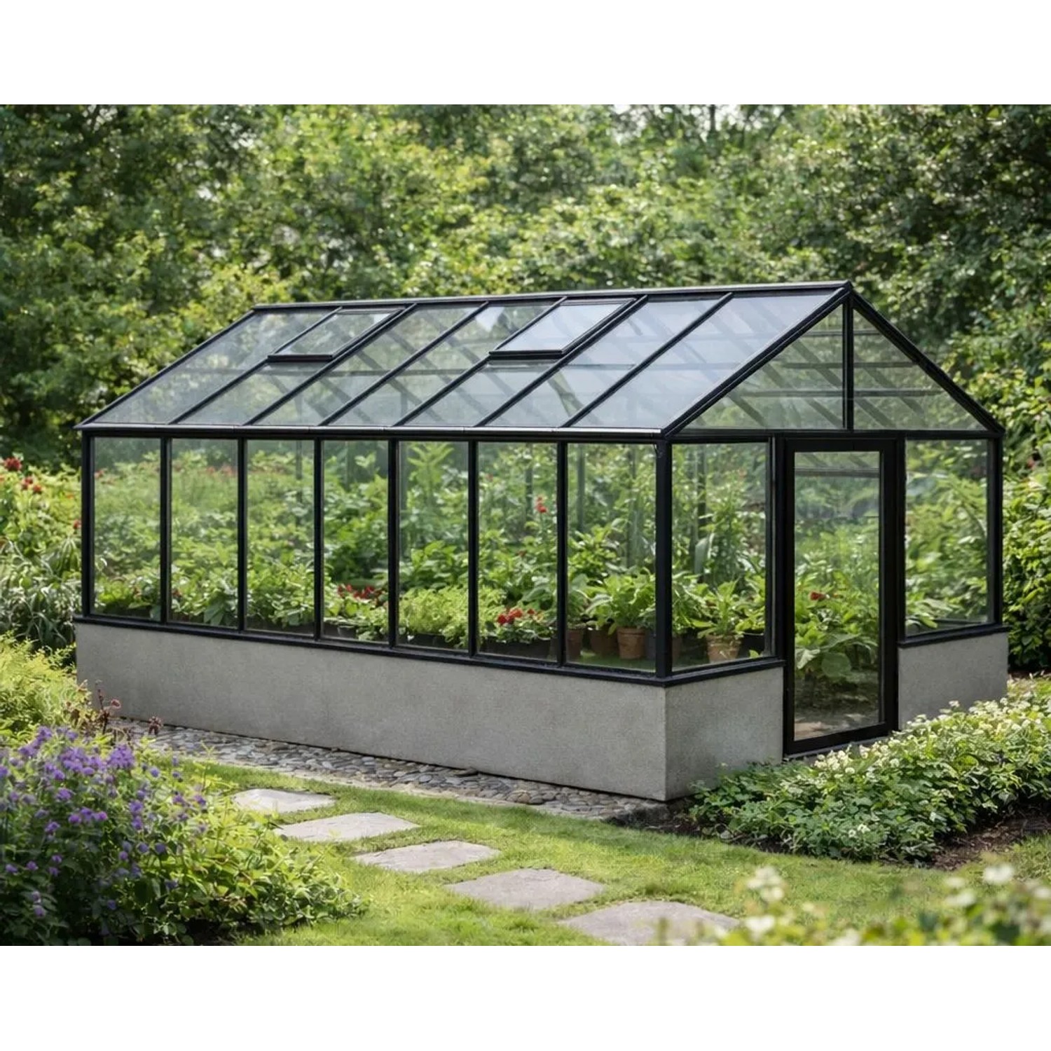 Bloomcabin Premium-Qualität Gewächshaus für die Wandbasis GHWM6