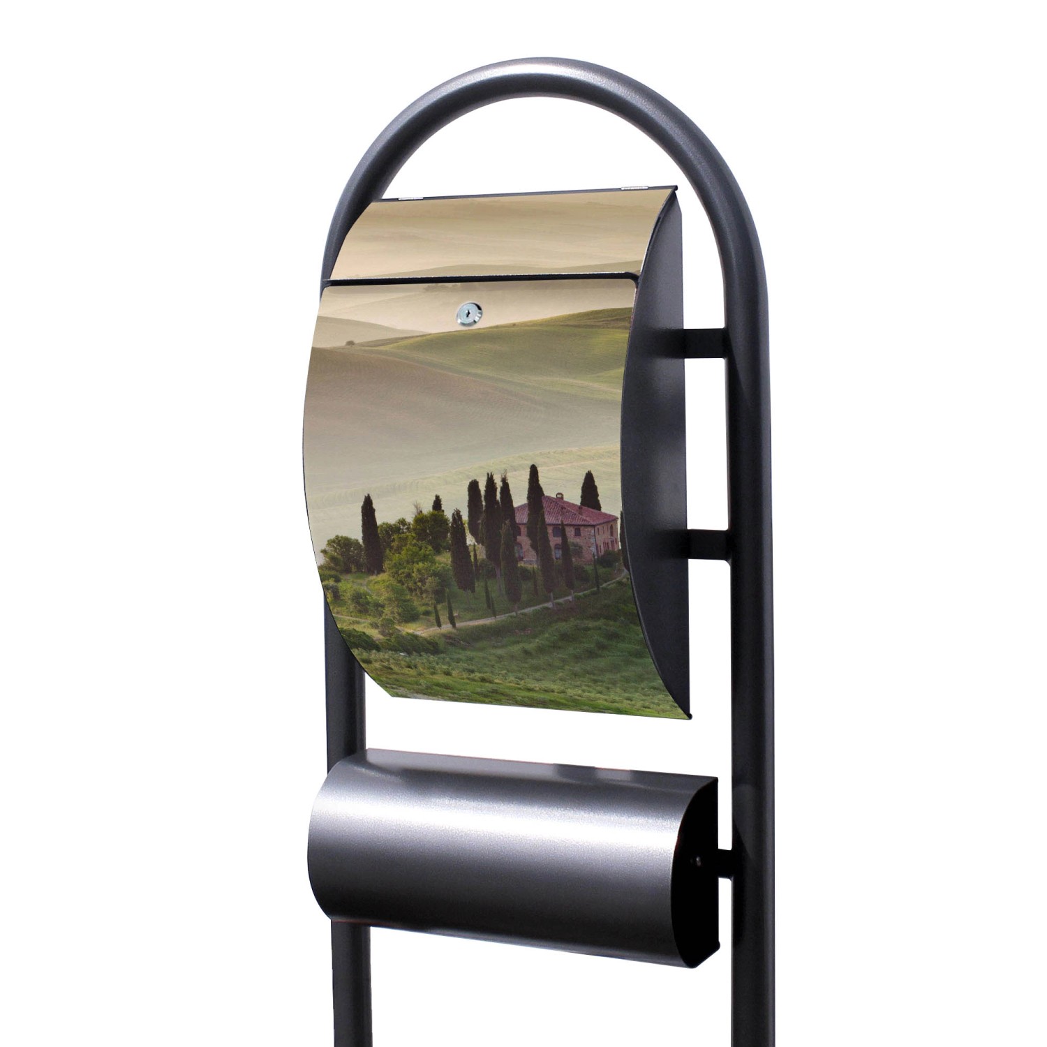 Banjado Standbriefkasten Hammerschlag Optik Größe 150x47x22cm Postkasten Fr günstig online kaufen