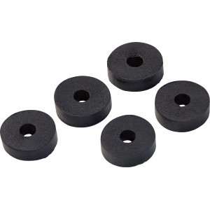 5er Set Hahnscheiben, 4x4x13 mm, aus Gummi, zur Abdichtung von Armaturen.