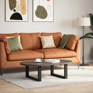 vidaXL Couchtischbeine U-Form, 2 Stk., schwarz, 70x30 cm, Stahl. Möbelbeine für Couchtische.