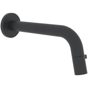 Hansa HANSANOVA Waschtisch-Wandarmatur, 18,6 cm Ausladung, in Schwarz-Matt.