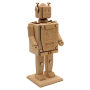 Dekohelden24 Holz Spardose Roboter Roboterspardose Sparfigur Spardose Sparbüchse Kinderspardose Kindersparschwein zum Bemalen L/B/H 10 x 10 x 28 cm_5