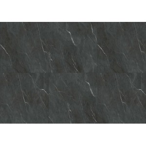 Klick-Vinylboden Fliese Cordoba in dunkler Steinoptik mit Marmorierung.