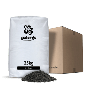 Galamio Lavastreu 25kg Sack, feines Lavagestein als Pflastersteine und Streumittel.