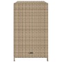 Beiger VidaXL Gartenschrank aus Polyrattan, ideal zur Aufbewahrung im Garten.