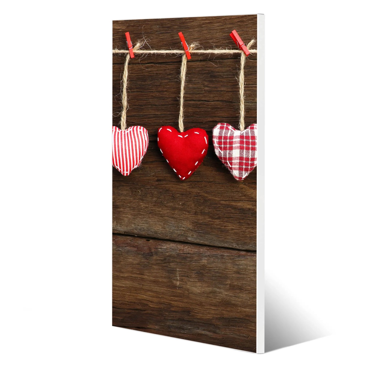 Banjado Magnettafel | 30x75 Cm | Motiv Cupcakes | Inkl. 4 Magnete & Montageset | Für Küche & Büro