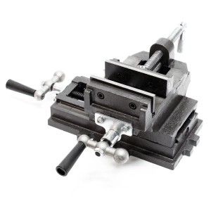 Wiltec Maschinenschraubstock 2 Achsen 75Mm Schraubstock Kreuztisch Frästisch Werkbank