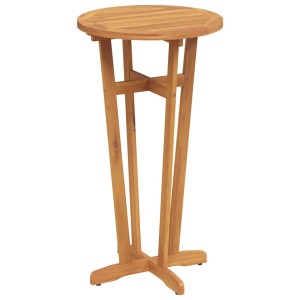 Garten-Bartisch aus Akazienholz, Ø60x105 cm. Robuster Stehtisch für Garten und Terrasse.