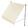 Beige Juskys Klemmmarkise Kapstadt 200x120 cm für Balkon und Terrasse.