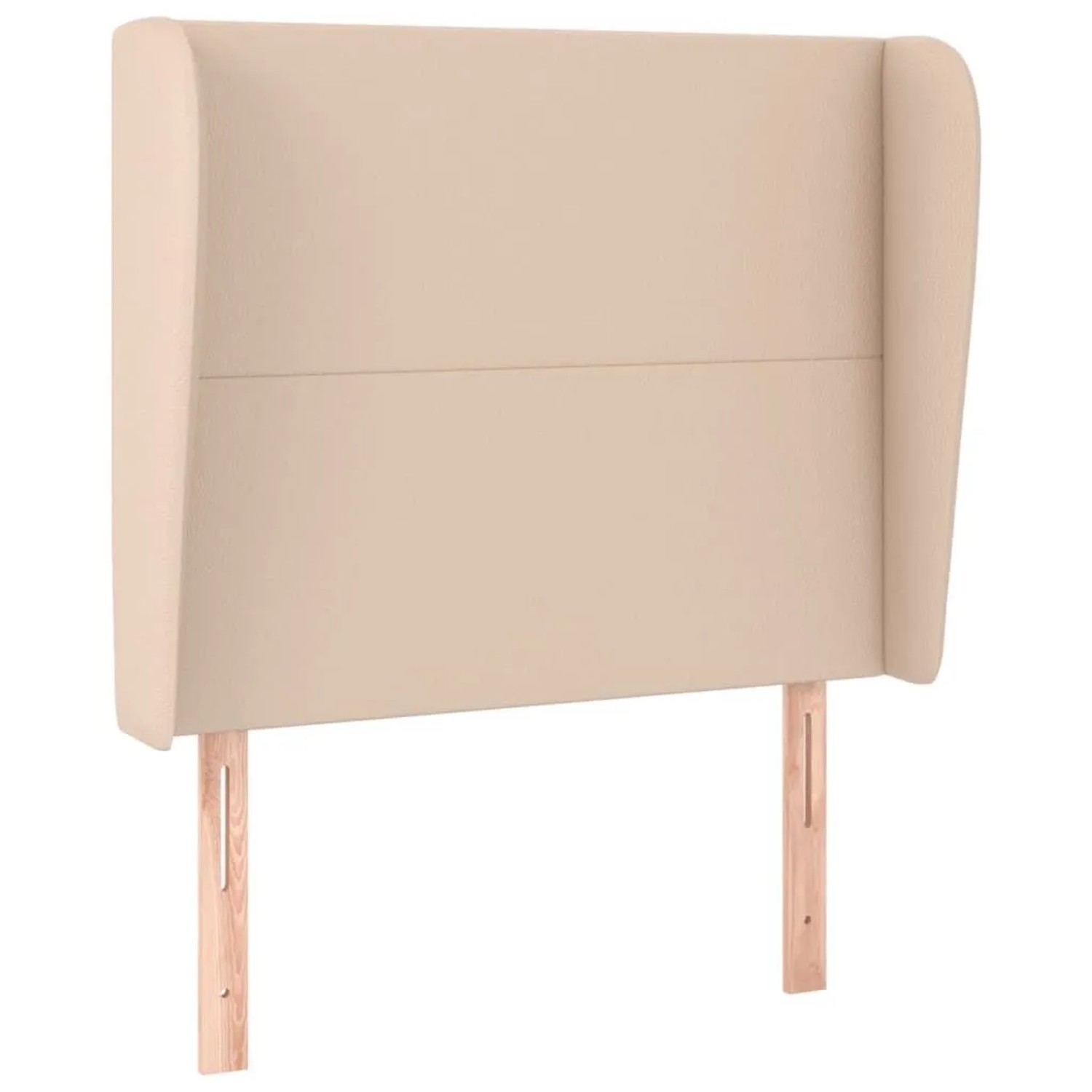 vidaXL Kopfteil mit Ohren Cappuccino-Braun 103x23x118/128cm Kunstleder 3117765