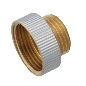 Kirchhoff Reduzierstück, 24,2 mm auf 21 mm, Chrom, für Gewindefittings.