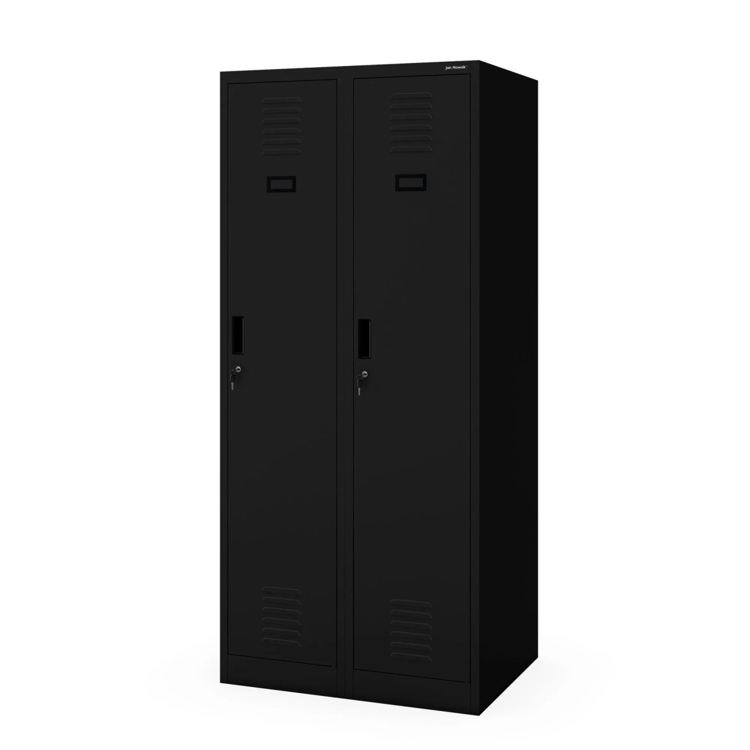 Jan Nowak Garderobenschrank Kacper D600 Metall 180 x 80 x 60 cm Schwarz