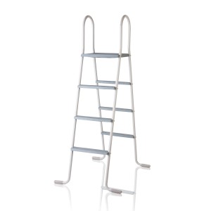 Gre Poolleiter für Stahlwandbecken mit 2x3 Stufen aus Polypropylen.