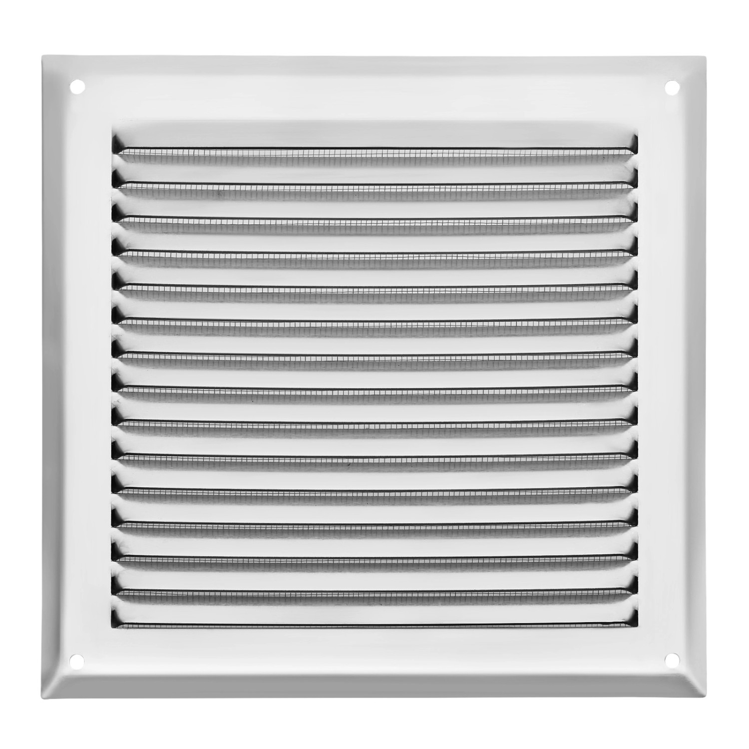 SOTECH Aluminium-Lüftungsgitter 190 x 190 mm Edelstahloptik Aufschraubbar m günstig online kaufen