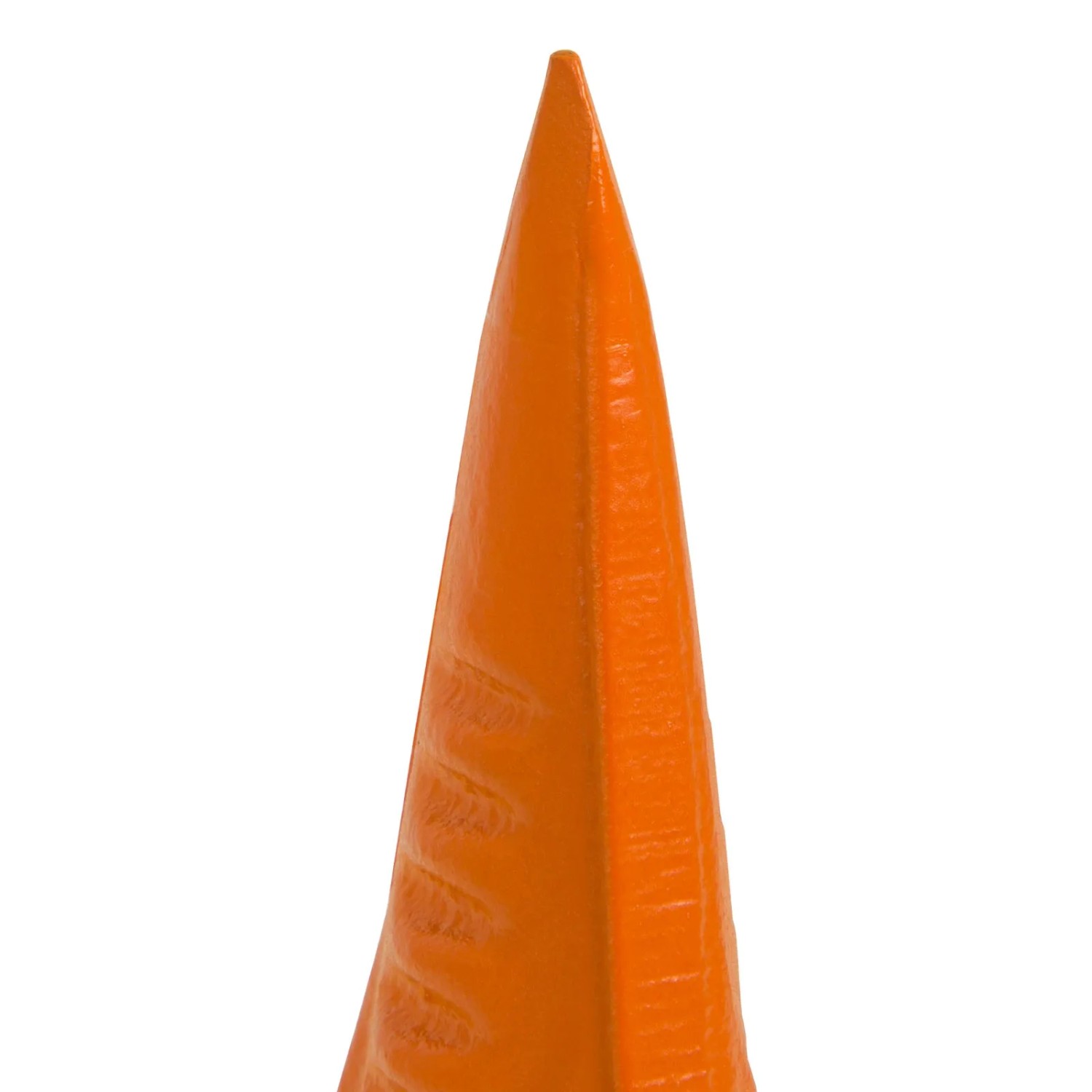 EBERTH Spaltkeil, orange, aus Stahl, für Holzspalter, Detailaufnahme.