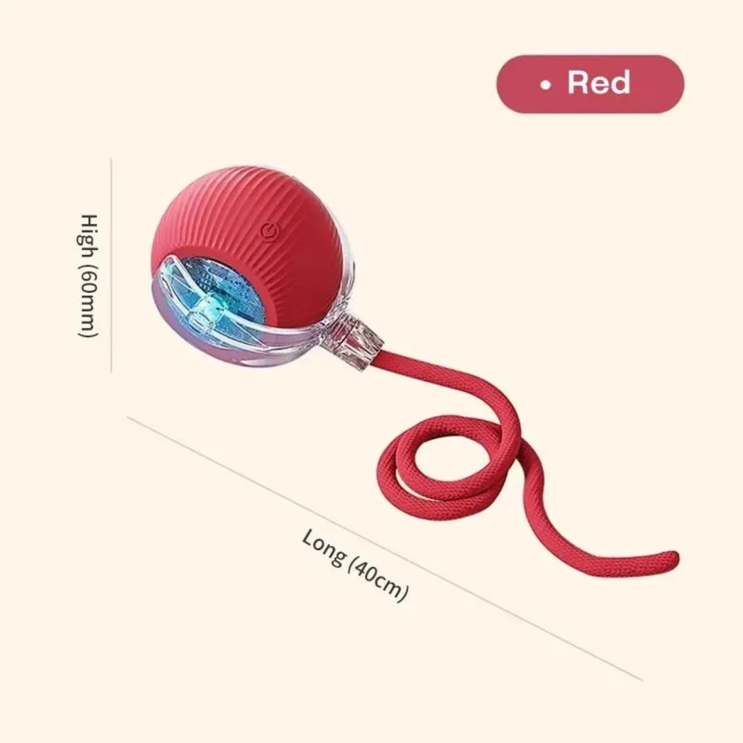PETSATION Interaktiver Katzenball Rot_6