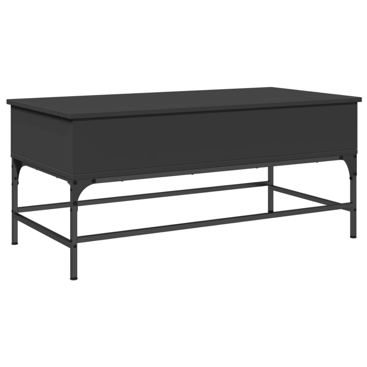 vidaXL Couchtisch Schwarz 100x50x45 cm Holzwerkstoff und Metall 845396 günstig online kaufen