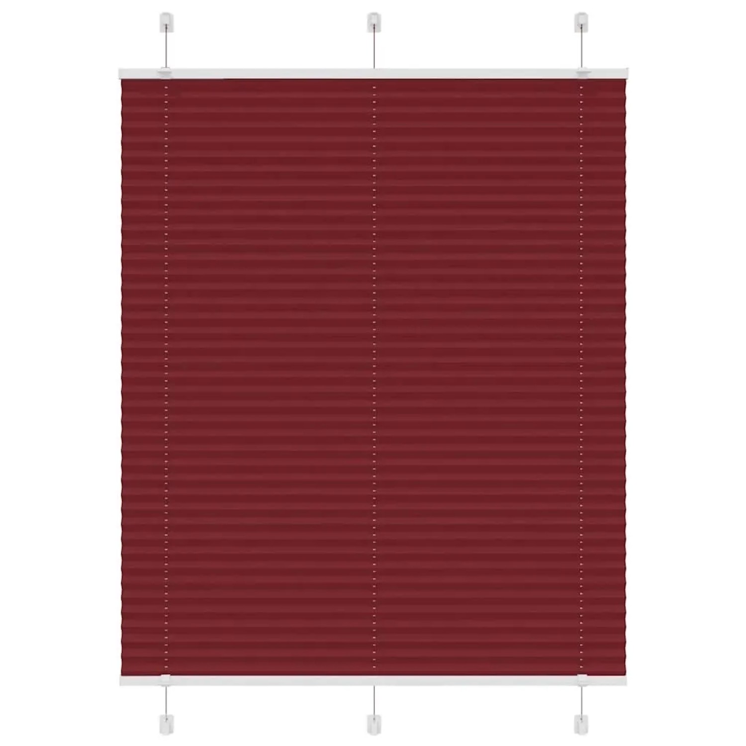 vidaXL Plissee Bordeauxrot 105x150 cm Stoffbreite 104,4 cm Polyester 401524 günstig online kaufen