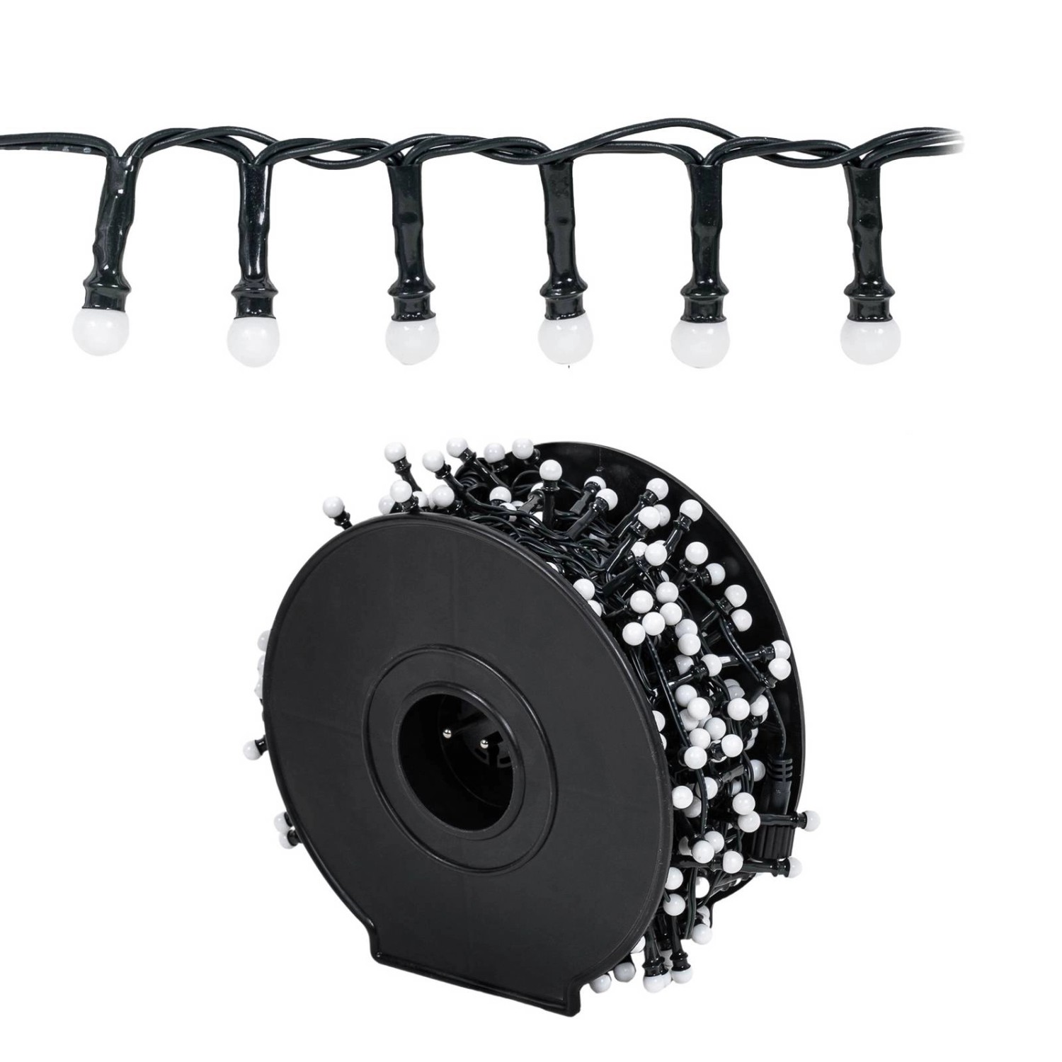 Lindby LED Miyu 10014276 in Schwarz 500-flammig Wohnzimmerleuchte