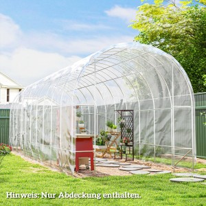 Transparente Outsunny Gewächshausfolie aus Kunststoff, wasserdicht, für Garten-Gewächshaus.
