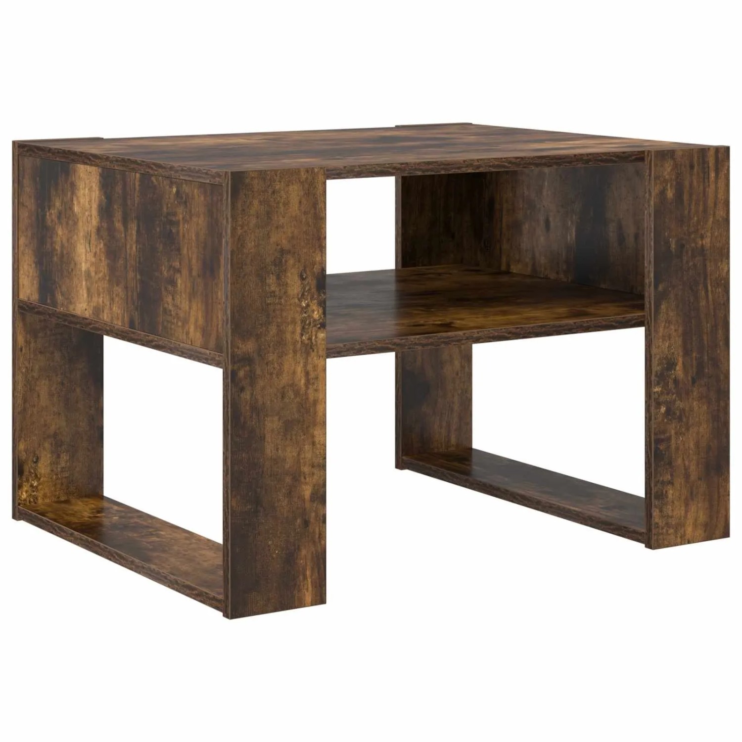 vidaXL Couchtisch Geräucherte Eiche 66 x 53 x 45 cm Holzwerkstoff 8000104 günstig online kaufen