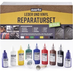 Westfalia Leder- und Vinyl-Reparaturset 16-Teilig für Autositze und Taschen