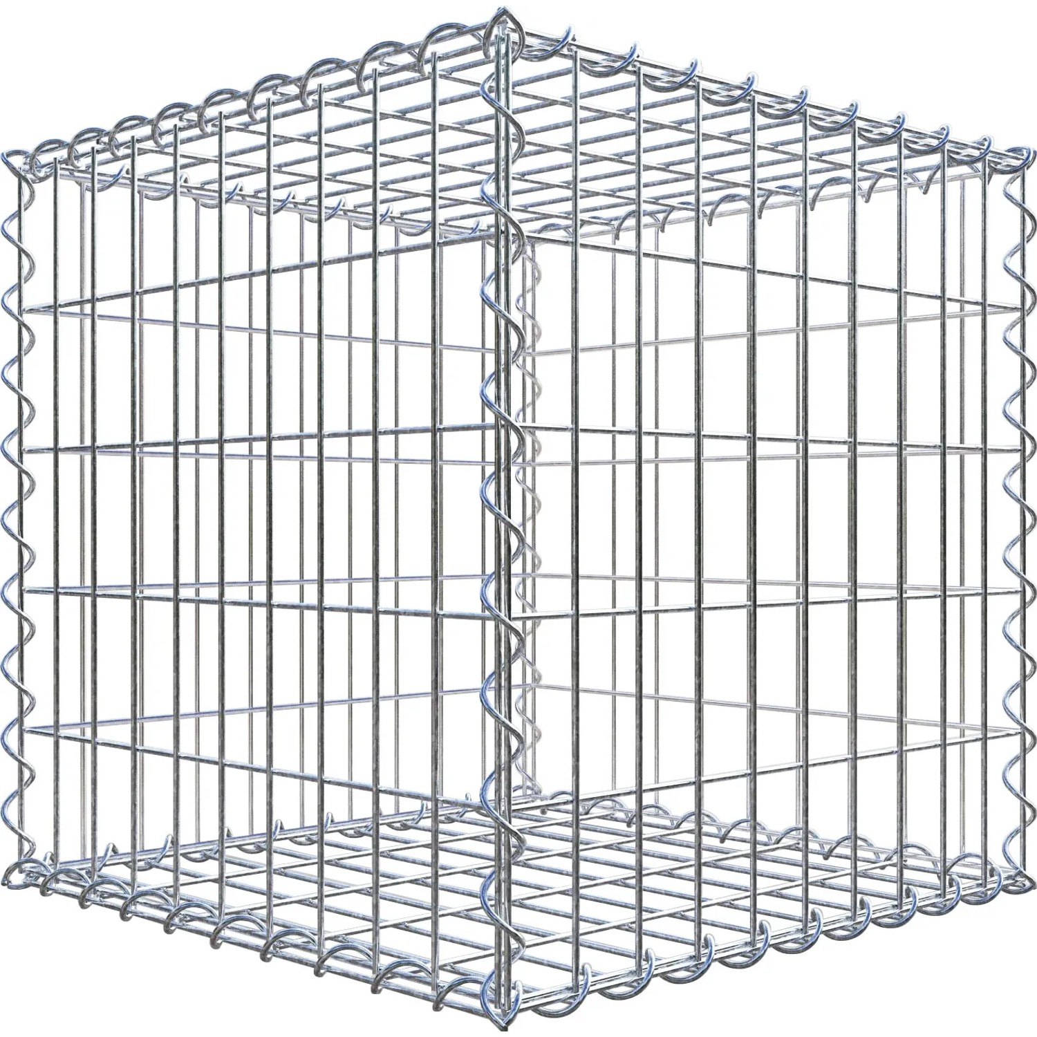 Gabiona Gabionenkorb 50 cm x 50 cm x 50 cm Maschenw 5 cm x 10 cm