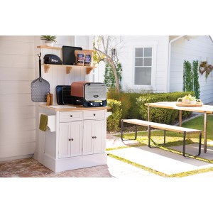 Ninja Pizza-Schaufel Outdoor Woodfire XSKPZPLEU aus Aluminium, Grillutensil für Pizzaöfen.