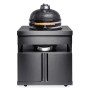 MyOutdoorKitchen Kamado Modul Black Collection: Schwarze Outdoorküche mit Kamado Grill.