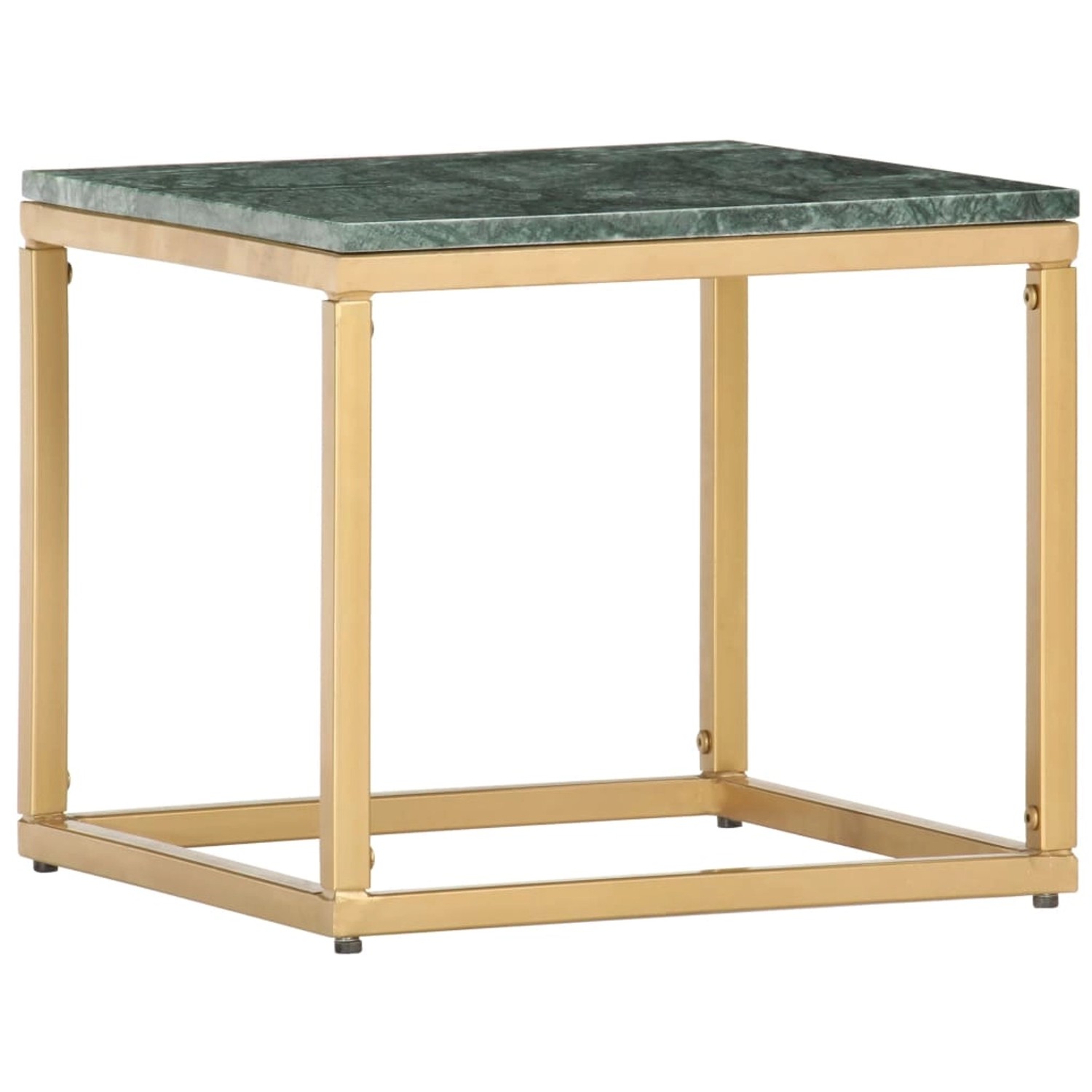 vidaXL Couchtisch Grün 40×40×35 cm Echtstein in Marmoroptik 286437 günstig online kaufen