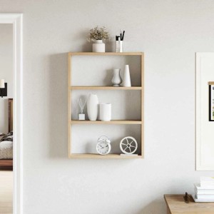 vidaXL Wandregal Sonoma-Eiche 43x9x60 cm Holzwerkstoff 860051