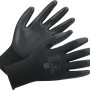 Schwarze LUX PU Arbeitshandschuhe, 3er Pack, Größe 10, für optimalen Schutz bei der Arbeit.