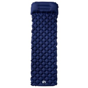 vidaXL Aufblasbare Isomatte mit Kissen Marineblau 4007112