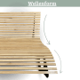 DELUKE Wellenliege Doppelliege MARTEN Massives Kiefernholz Waldliege Waldsofa Himmelsliege Relaxliege für Garten oder Terrasse_4