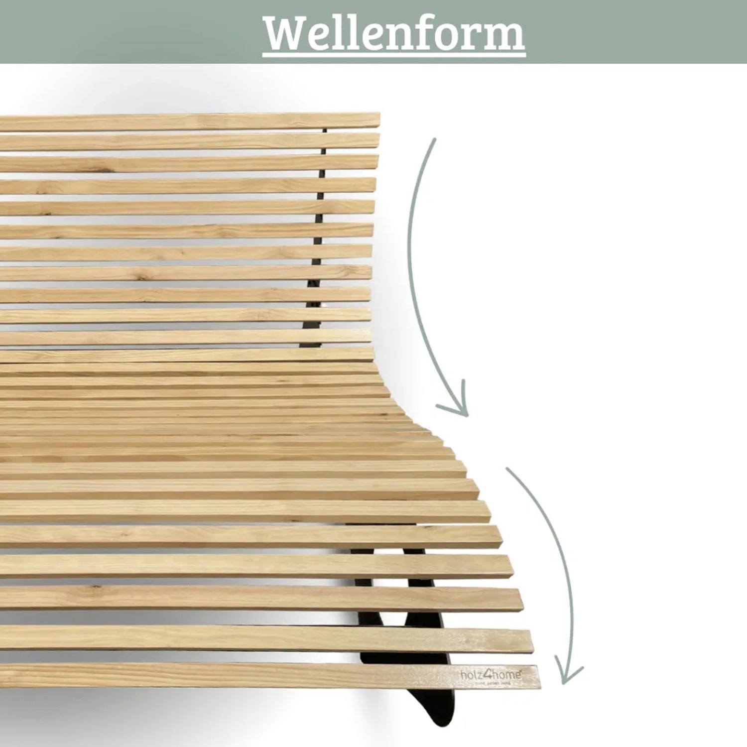 DELUKE Wellenliege Doppelliege MARTEN Massives Kiefernholz Waldliege Waldsofa Himmelsliege Relaxliege für Garten oder Terrasse_4