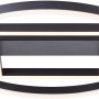 Moderne, schwarze LED-Deckenleuchte Maureen, 37 cm, 2500 Lumen für Wohnräume.