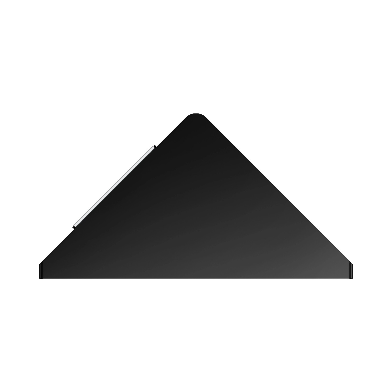 Keuco Eckduschablage Rose, schwarz-matt, zur Wandmontage im Bad.