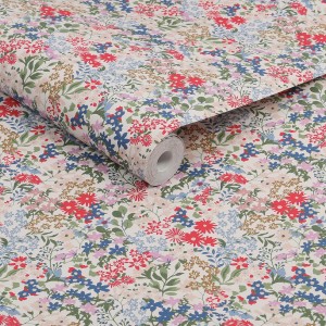 Bunte Joules Vliestapete Sanders Ditsy mit Blumenmuster, Rolle 10 m x 52 cm.