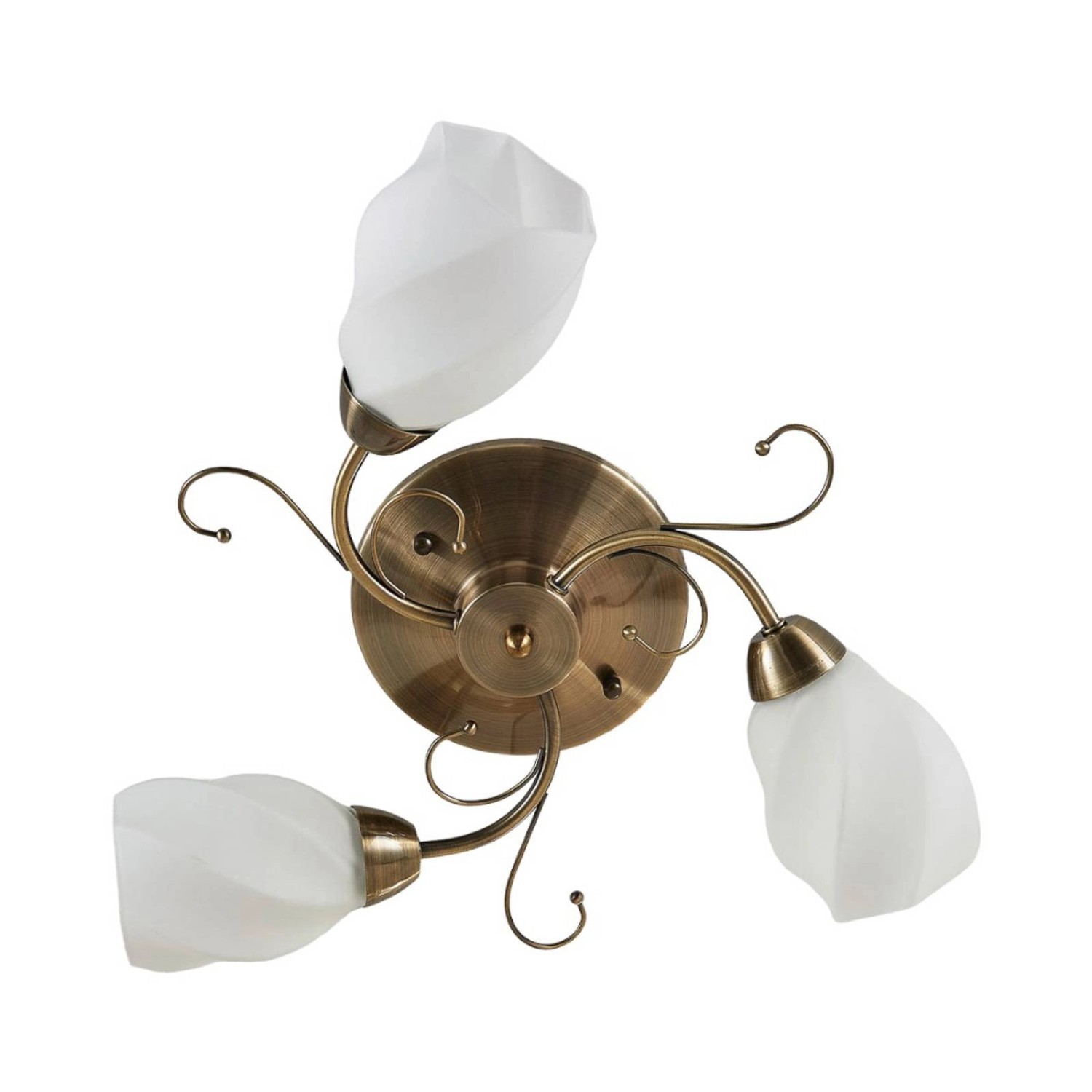Lindby Deckenlampe Amedea 9620741 Retro Vintage Antik in Bronze aus Glas 3- günstig online kaufen
