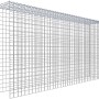 Gabiona Anbaukorb Typ 4, 100x200x30cm, Maschenweite 5x5cm, aus verzinktem Drahtgitter.