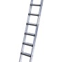 Eloxierte Iller Stufen-Anlegeleiter mit 7 gepolsterten Stufen für Büro und Gewerbe.
