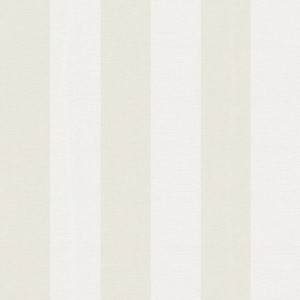AS-Creation Vliestapete mit Streifen in Beige und Weiß.