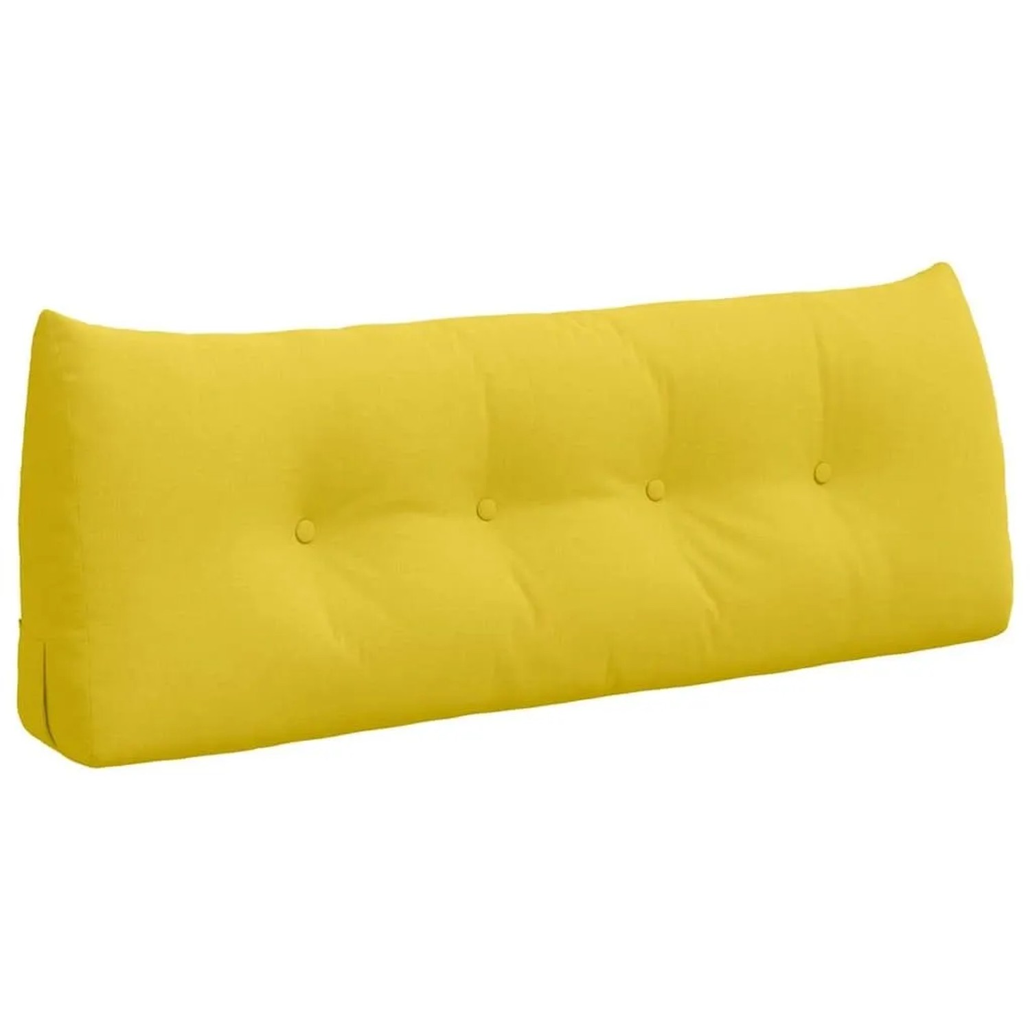 vidaXL Rückenkissen Helles Gelb 120 x 24 x 50 cm Stoff 42014479