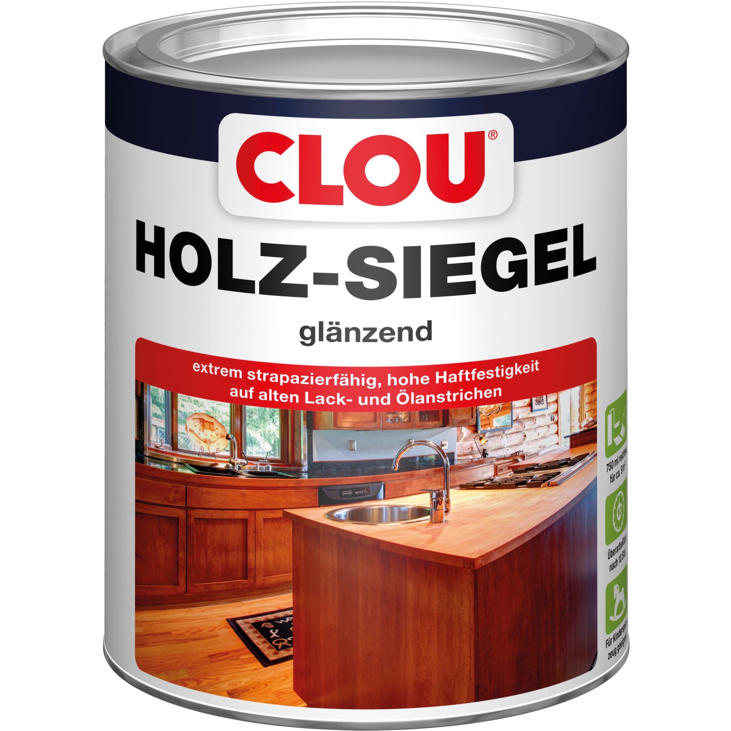 Clou Holz-Siegel EL Transparent glänzend 750 ml günstig online kaufen