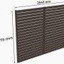 Holzbrüder Carport Seitenwand Ralf, Fichte, graubraun, 207,5x254cm, Witterungsschutz.