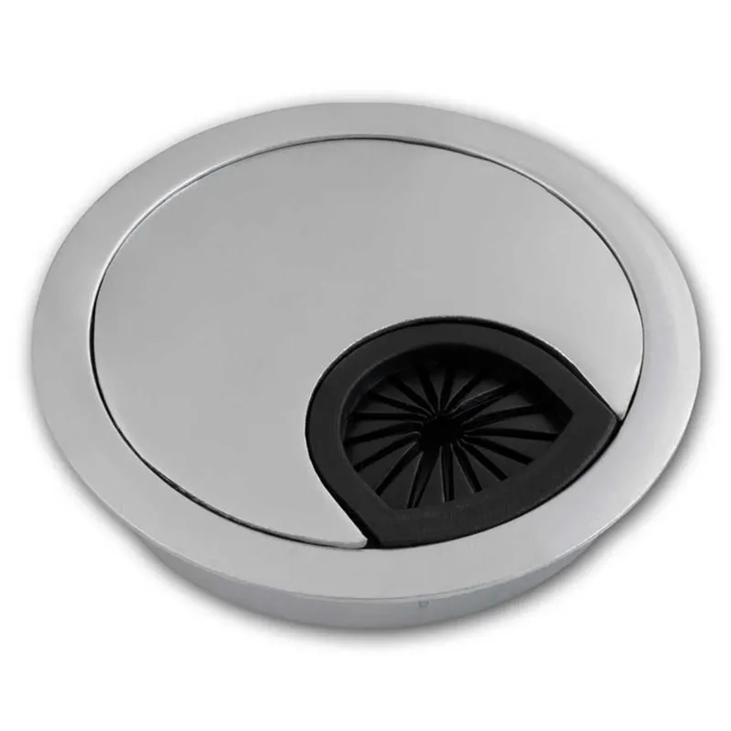 McPower Kabeldurchführung WB-02 Metall Silber Ø70mm