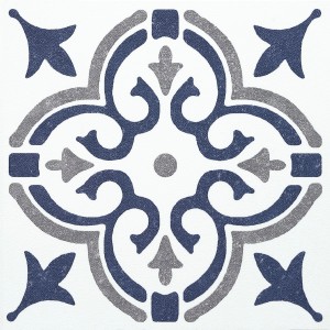 d-c-fix Wandfliese Jamila, blaues 6er-Set, 15x15cm, Dekorfliese für die Wand.