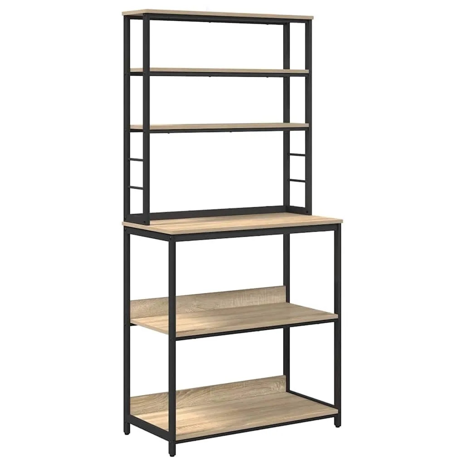 vidaXL Küchenregal Sonoma-Eiche 80 x 40 x 168 cm Holzwerkstoff 883887