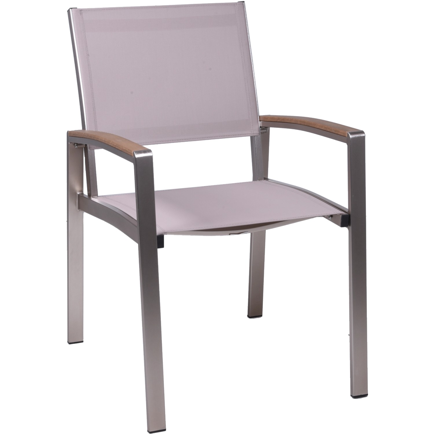 Gartenmöbel Stuhl Florence, champagnerfarben, aus dem 9-teiligen Gartenmöbel-Set von Garden Pleasure.